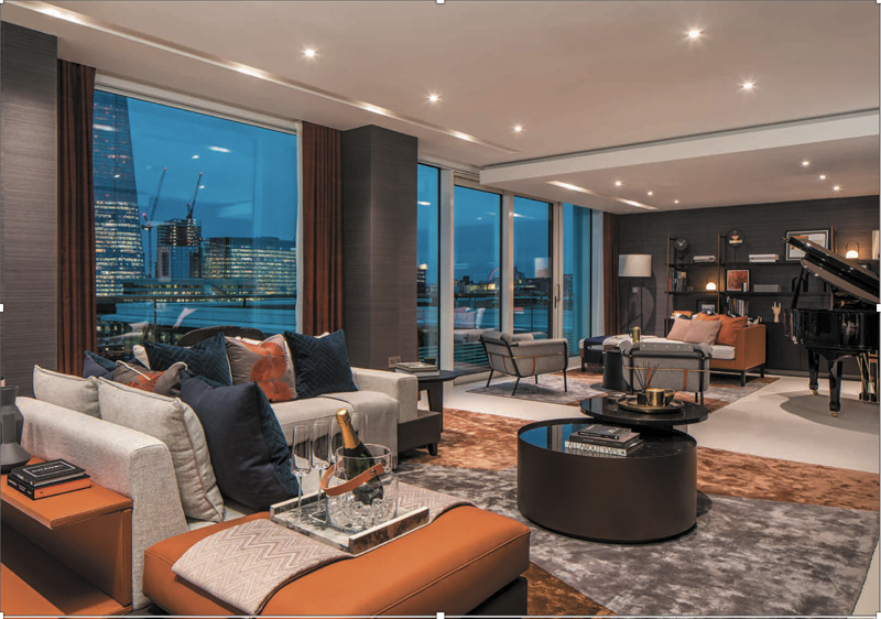 View of Luxury Penthouse with Stunning 360-Degree Panoramic Views of London